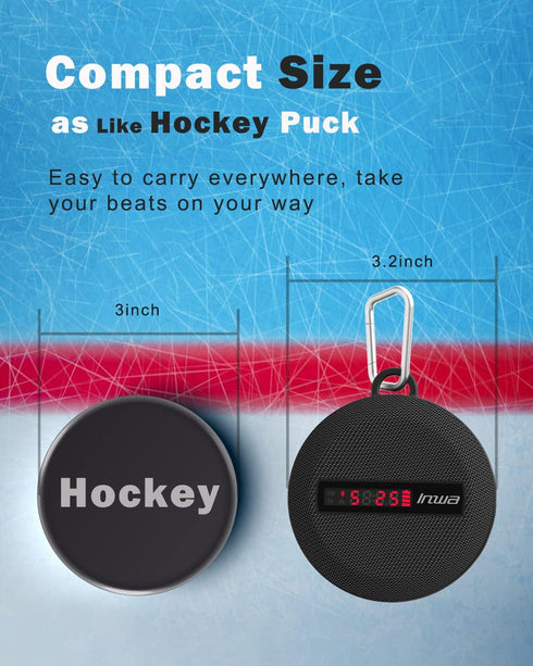 Inwa Portable Bluetooth Speaker, Bike Speaker with Speed Display, Wireless Speaker with 480 Mins Super Long of Playtime. Decent Sound, Compact Siz...