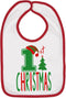 Aiden's Corner Handmade Cute Baby Holiday Christmas Bib - Boy Girl Red Green White 1st Xmas Bibs...