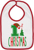 Aiden's Corner Handmade Cute Baby Holiday Christmas Bib - Boy Girl Red Green White 1st Xmas Bibs...