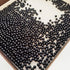2600pcs Black Undrilled ABS Art Faux Pearls for Vase Fillers, 6mm No Hole Makeup Beads to Hold Brush Lipstick Eyeliner, Imitation Round Pearl Bead...