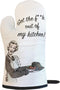 Funny Heat Resistant Oven Mitt for Cooking Grilling BBQ - Novelty Gift For Those Who Love To Cook (Out of My Kitchen!)...