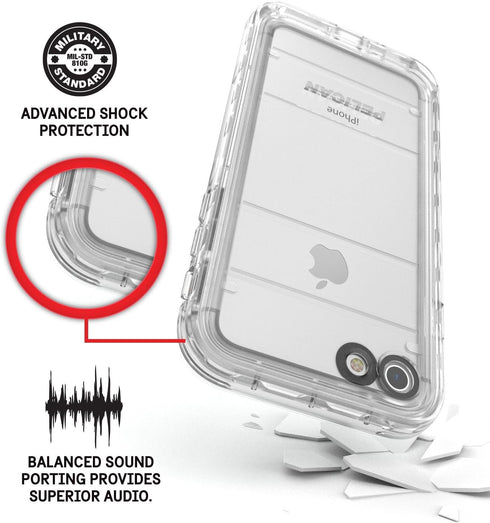 Pelican Marine Waterproof iPhone 7 Case (White/Clear)...
