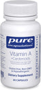Pure Encapsulations Vitamin A + Carotenoids (Lutein, Zeaxanthin, and Astaxanthin) | Hypoallergenic Dietary Supplement | 30 Capsules...