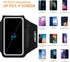 Running Armband with Earphone Bag Cell Phone Armband for iPhone 16/15/14/13/12 Pro, Galaxy S21/S20, Water Resistant Sports Phone Holder & Zipper S...