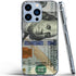 Transparent Soft TPU Flexible Corver Case Compatible with iPhone 14 Pro Cover Money One Hundred Dollar Bill 100 Case...