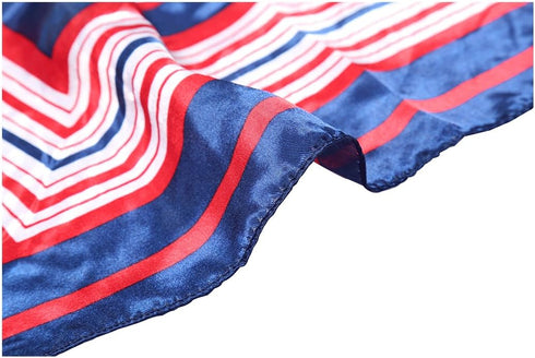 uxcell K75 Women Infinity Geometric Prints Square Shaped Neck Scarf Red Blue 5 Pack...