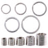 Swpeet 60 Pcs Assorted Multi-Purpose Metal Keychain Rings Split Keyrings Flat O Ring for Home Car Keys Attachments Keys Pendants - 20mm, 25mm, 30m...