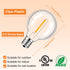 25 Pack G40 LED Replacement Light Bulbs, E12 Screw Base Waterproof Globe Bulbs Light for Indoor Outdoor String Lights, Patio Cafe Decor, Dimmable,...