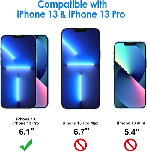 JETech Privacy Screen Protector for iPhone 13/13 Pro 6.1-Inch, Anti Spy Tempered Glass Film, 2-Pack......