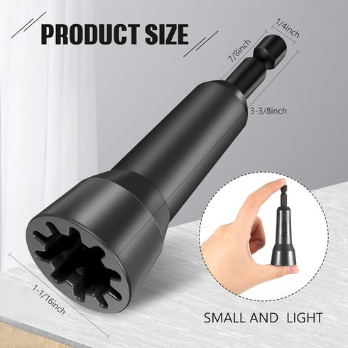 2 Pcs Wire Twister Tool for Drill, Wire Twister, Wire Twisting Tool, Drill Wire Twister, Wire Connector Driver Wire Connector Socket with 1/4 Chuc...