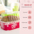 KitchenDance Disposable Aluminum Holiday 1 Lb Mini Loaf Pan with Clear Snap on Lid - 15 Ounces Aluminum Foil Pan for Baking, 9302X, (Red & Silver,...
