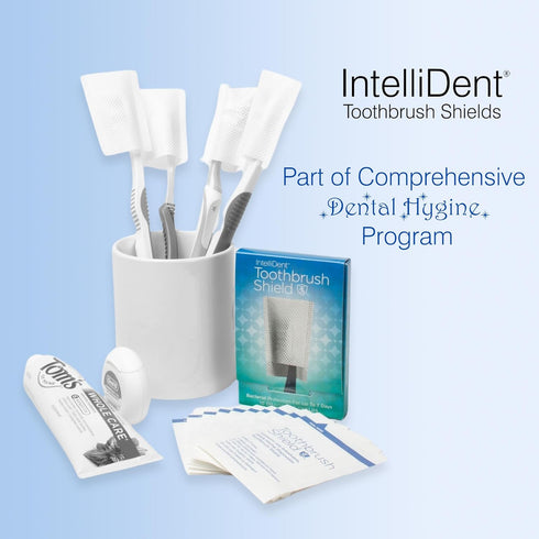 Toothbrush Shields - Pack of 10 Toothbrush Head Cover Caps - Breathable, Quick-Drying & Disposable - Perfect for Travel, Home & Office Use...
