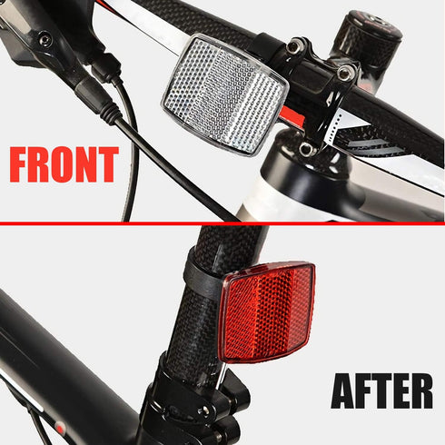 SANNIX Bicycle Reflectors Front and Rear Kit Bike Handlebar Bell Bicycle Accessories...