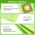 10 Pack Type Y Vacuum Dust Cleaner Bags Replacement to Hoover WindTunnel Upright Style Y, Z, YZ Paper Bags Replace Part 4010100Y Green...