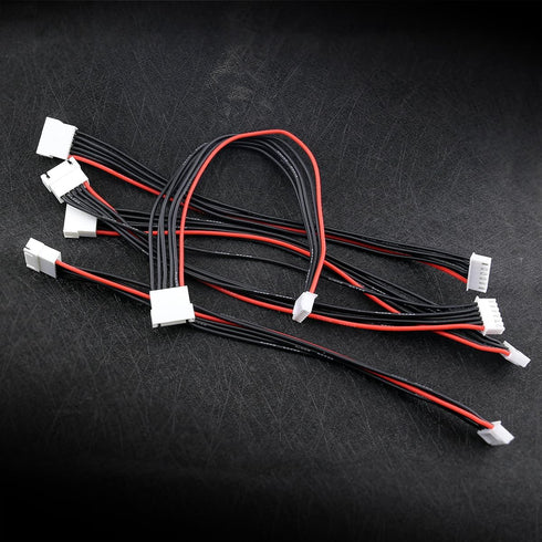 5PCS JST-XH 5S Balance Extension Cable Lipo Charger Extension Cable Lead Wire 20CM JST Balance Leads for LiPo Battery Balance Charging 22AWG Silic...