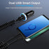 USB C Type C Car Charger Fast Charging for iPhone 15/15 Pro/15 Plus/15 Pro Max, Android Auto USB C Coiled Cable for Samsung Galaxy A05/A05S/A54 5G...