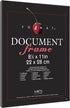 MCS Format 8.5x11 Diploma Frame, Black Picture Frame Wall Hanging or Tabletop Easel for Documents, Awards & Certificates (2-Pack)...