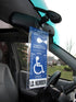 2 MirorTag Silver by JL Safety - Easily Display & Put Away a Handicapped Parking Placard. Strong Hook high Heat Rated. Magnetically snap The Holde...
