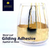 Barnabas Blattgold: Gold Leaf Gilding Adhesive 120ml with Bonus Brush and Cotton Gilding Gloves - Gilding Adhesive for Gold Foil Sheets, Gold Leaf...
