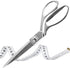 10.5" Stainless Steel Scissors Silver – Professional Heavy Duty Sharp Scissors 10.5" Scissors All Purpose Large Fabric Scissors Professional Sciss...