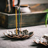 Incense Burner, Incense Holder for Sticks, Brass Lotus Incense Stick Holder and Detachable Ash Catcher...