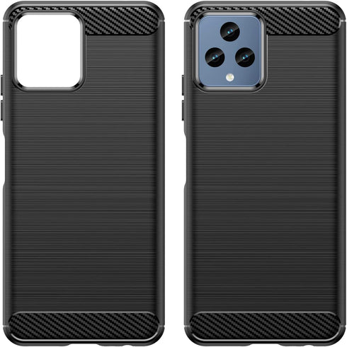 for T-Mobile Revvl 6X 5G (2023) phone case: shockproof phone case - anti drop protection phone case shock absorption flexible TPU carbon fiber pro...