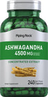 Piping Rock Ashwagandha Supplement 4500 mg | 240 Capsules | Herbal Extract | with Black Pepper | Non-GMO, Gluten Free...