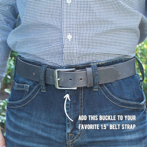 Casual 1.5" Belt Buckle - Nickel-Free and Hypoallergenic...