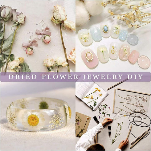 20 Bags Dried Flowers,100% Natural Dried Flowers Herbs Kit for Soap Making, DIY Candle Making,Bath - Include Rose Petals,Lavender,Don't Forget Me,...