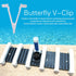 Pool Brush Clip,10Pcs Pool Pole Clips Butterfly v-Clip Plastic Universal Pool Attachment Clips Replacement Set For All Swimming Pool Spa Brush&Han...