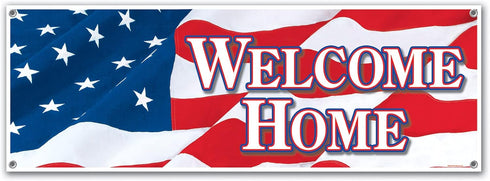 Welcome Home Sign Banner Party Accessory (1 count) (1/Pkg)...