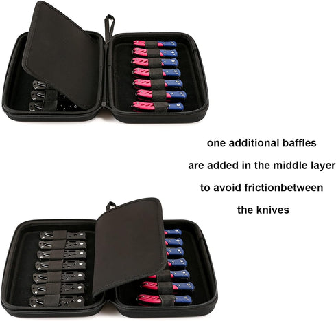 Pocket Knife Display Case Folding Knife Carrying Case with Handle Collection EVA Pocket knife Outdoor Mini Knife Organizer Storage Holder for Tact...