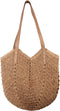 Oweisong Women Straw Beach Bag Large Summer Purse Woven Straw Handbags Tote Shoulder Bag for Vacation Travel...