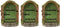 3Pcs Green Fairy Door Wooden Miniature Fairy Garden Doors Outdoor Mini Fairy Gnome House Accessories for Tree Trunk Ornaments Garden Miniatures, G...