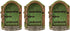 3Pcs Green Fairy Door Wooden Miniature Fairy Garden Doors Outdoor Mini Fairy Gnome House Accessories for Tree Trunk Ornaments Garden Miniatures, G...
