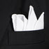 Solid White Cotton Pocket Square 3-Pk Set...