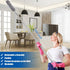 Feather Duster with 30-100 Inches Adjustable Long Pole,Extendable Feather Duster for Cleaning Ceiling Fan,Furniture, Blinds and Furniture...
