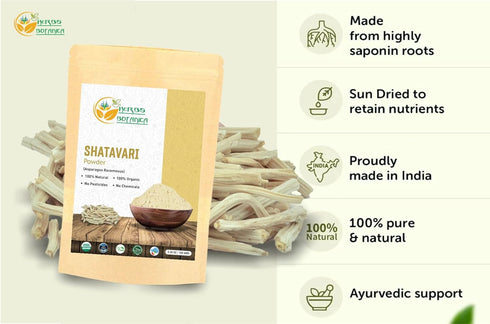 Shatavari Powder Organic Asparagus Racemosus for Lactation Breastfeeding Shatavri Satawar Kalpa Kalp India USDA Organic Improves Lactation | Rejuv...