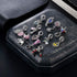 12pcs Mixed Silver Plated Colorful Enamel Alloy Beads Dangle Charms Fits for European Snake Chain Bracelet Necklace DIY Jewelry Making Supplies...