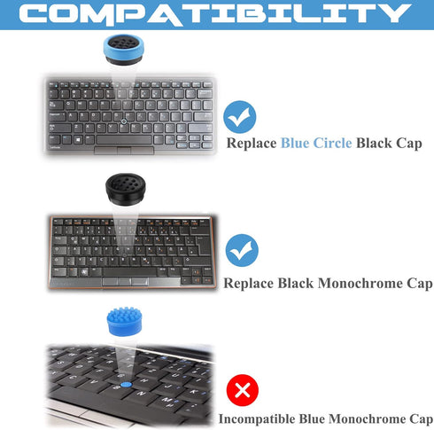 LeFix 2 x Replacement Trackpoint Caps Mouse Pointing Stick for Dell E6400 E6410 E6420 E6430 E4300 E4310 E5410 E5500 E7240 E7440 E7250 E7450...