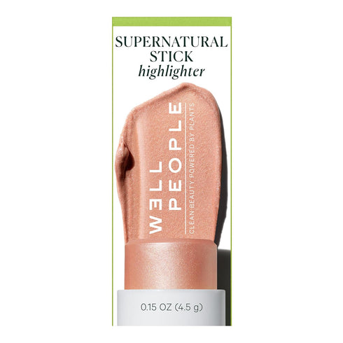 Well People Supernatural Stick Highlighter, Highlight Stick For Hydrated, Dewy Skin, Use On Lips, Cheeks & Eyelids, Vegan & Cruelty-free, Rose Glo...