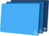 ZVP Flexible Plastic Cutting Board Set of 3 Gradient Color, Colorful Chopping Boards, BPA Free Mats, Non Slip, Dishwasher Safe, 15×12 Inch, Blue M...