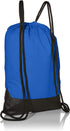 Nike Brasilia Training Gymsack, Drawstring Backpack with Zipper Pocket and Reinforced Bottom, Game Royal/Game Royal/White...