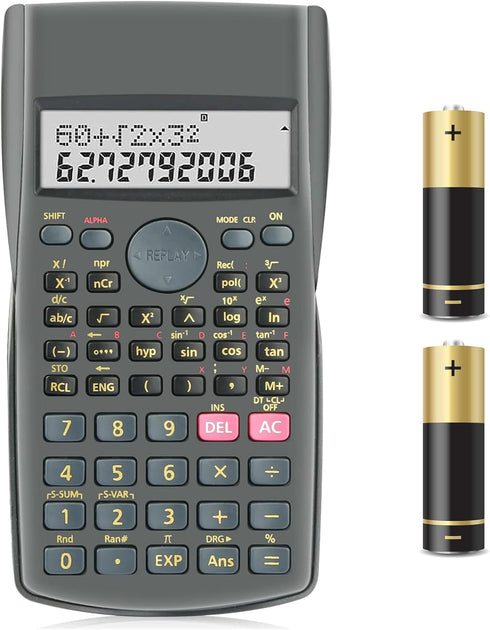 2-Line Engineering Scientific Calculator Function Calculator for School and Business (HY-82MS)...