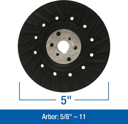 Mercer Industries 326005-5" x 5/8"-11 Turbo Backing Pad for Fibre Discs...