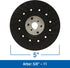 Mercer Industries 326005-5" x 5/8"-11 Turbo Backing Pad for Fibre Discs...