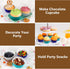 Gifbera Mini Foil Cupcake Liners Metallic Wrappers Muffin Baking Cups 300 Count, Navy Blue...