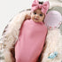 Galabloomer Newborn Swaddle Blanket with Headband Set Baby Girl Receiving Blanket...