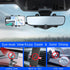 Kairiyard Car Phone Holder Mount, Car Rearview Mirror Phone Holder 360°Rotatable and Retractable Multifunctional Universal Cell Phone Mount Stand ...