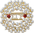 CENWA SGRHO Greek Sorority Brooch Pin 1922 Pearl Sorority Gift Sorority Jewelry Gift (Round Sigma pin)...
